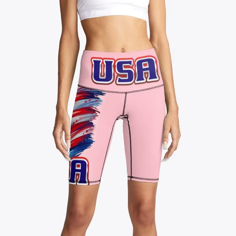 USA FLAG Bike Shorts